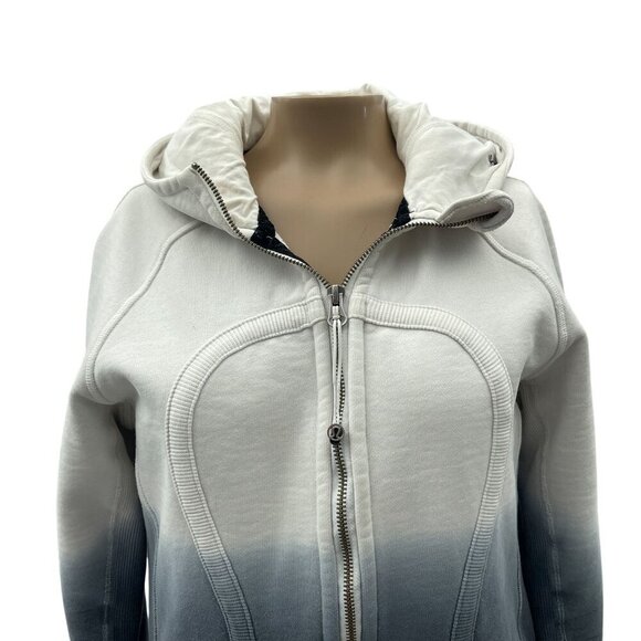 Lululemon Special Edition Scuba Hoodie Logo Jacket Full Zip Dip Dye Ombre Women - Picture 15 of 15
